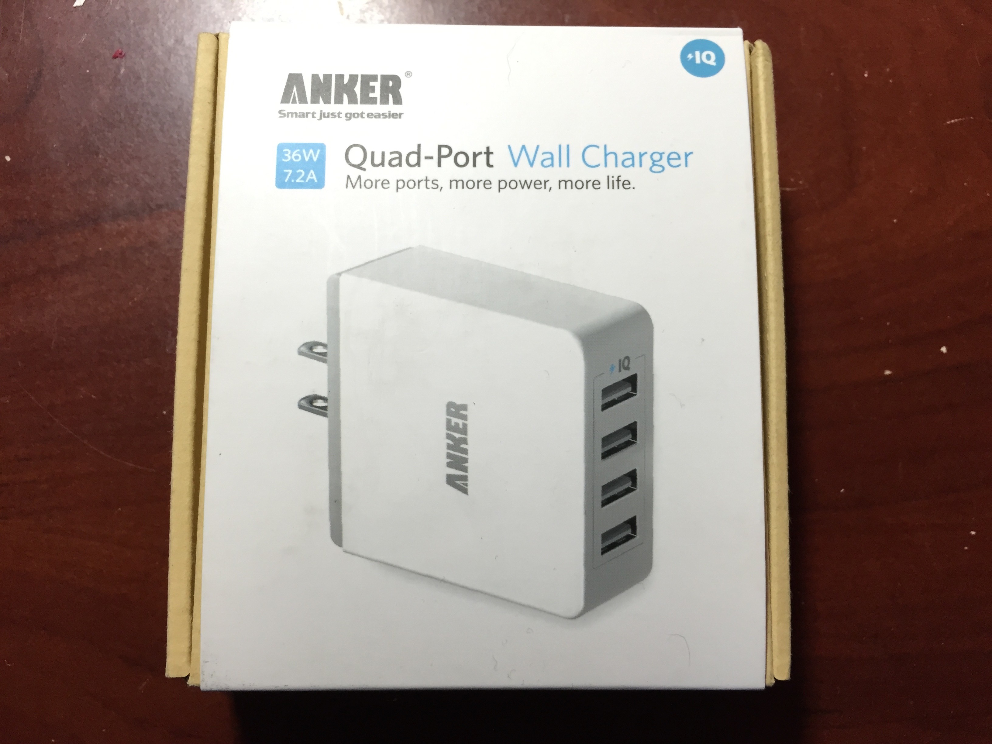 a box with a picture of a charger