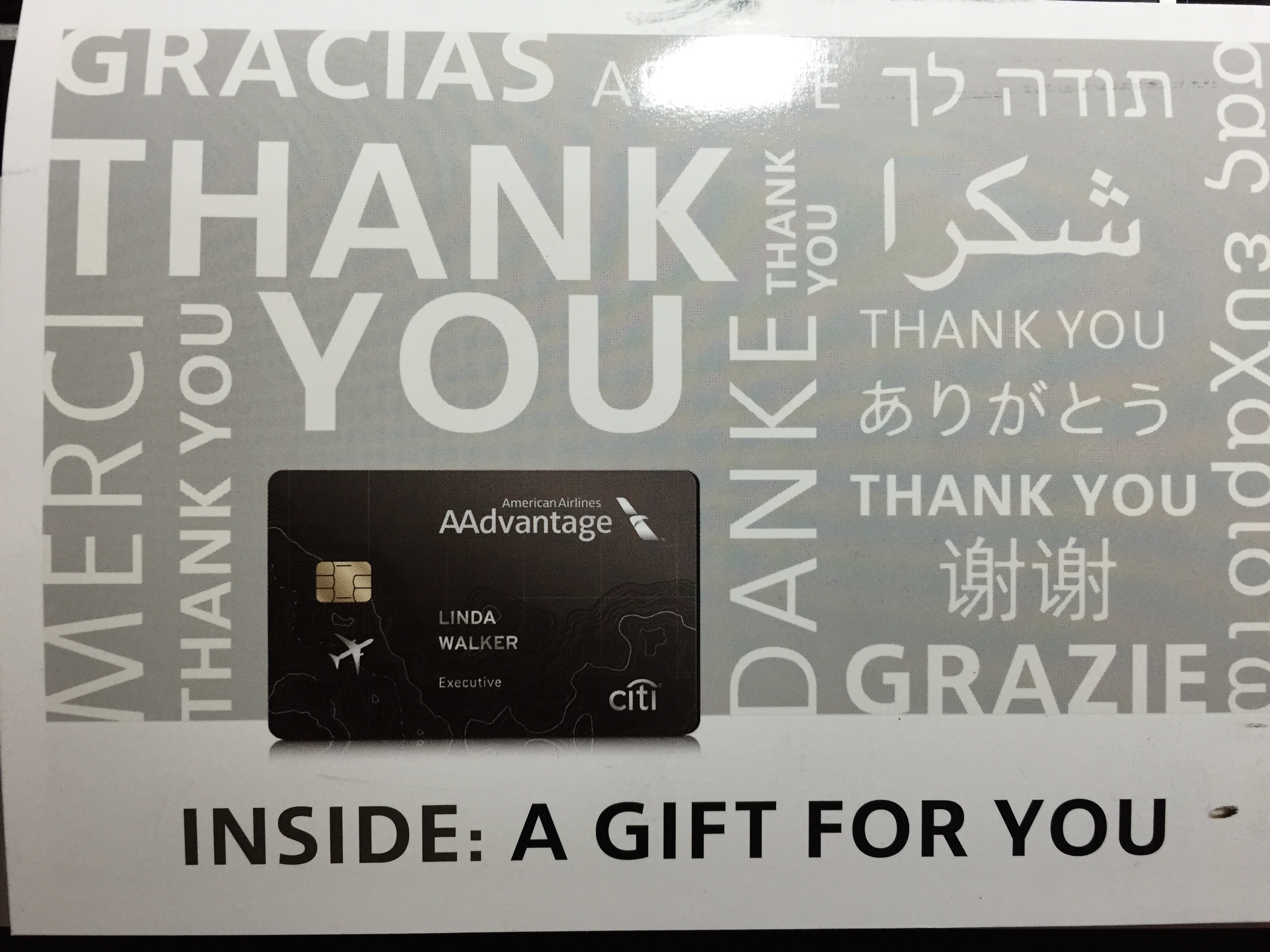 My Gift From Citi Executive AAdvantage Card Is Your Gift