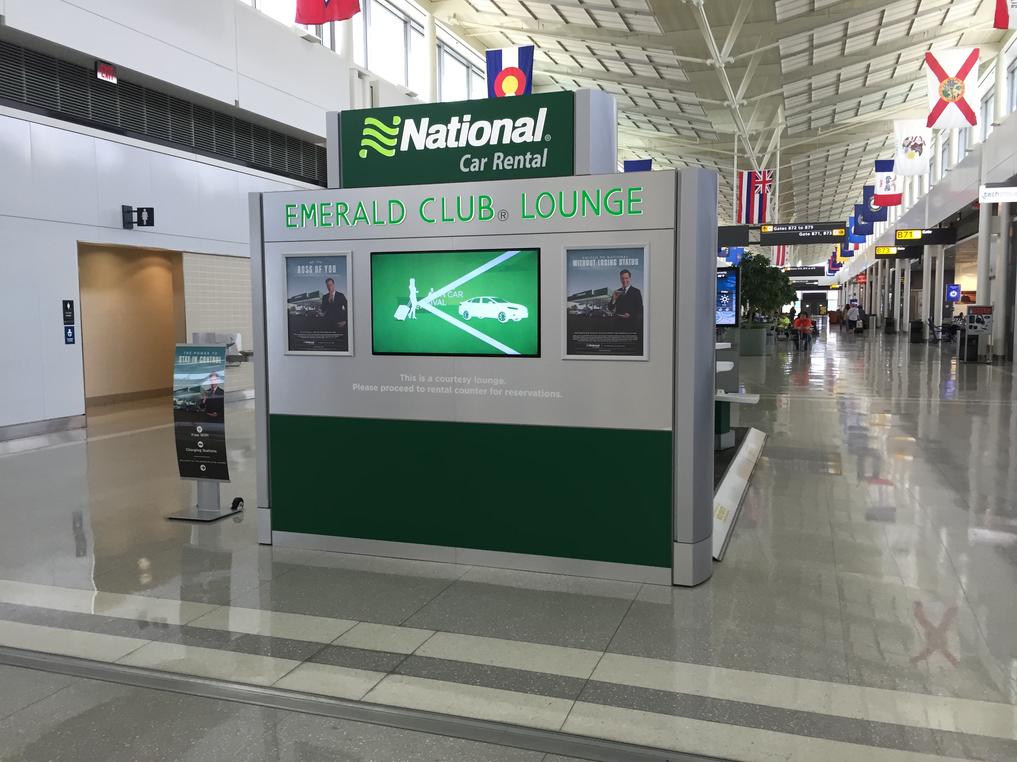Emerald Club Lounge? National Car Rental Opens Up Inside Dulles - Pizza In  Motion
