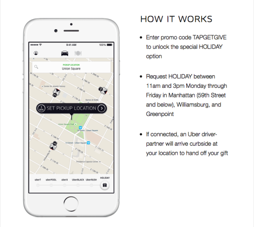 Uber Giving Away Gifts This Week in NYC
