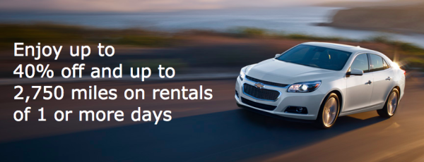 Earn Up To 2,750 Miles On Car Rentals