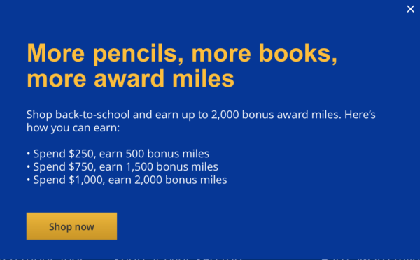 2,000 Bonus United Miles