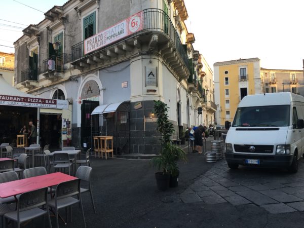 Eating In Downtown Catania