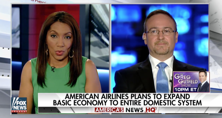 Pizza On TV!  Talking About American Airlines Plans To Expand Basic Economy