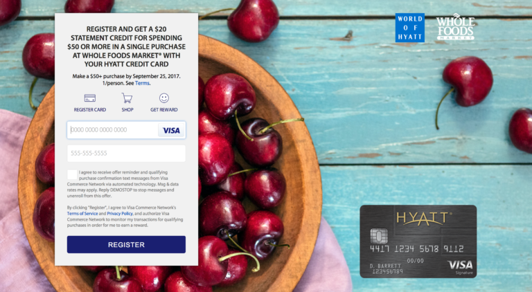 Hyatt Is Offering To Save You $20 On A Whole Foods Purchase Of $50 Or More