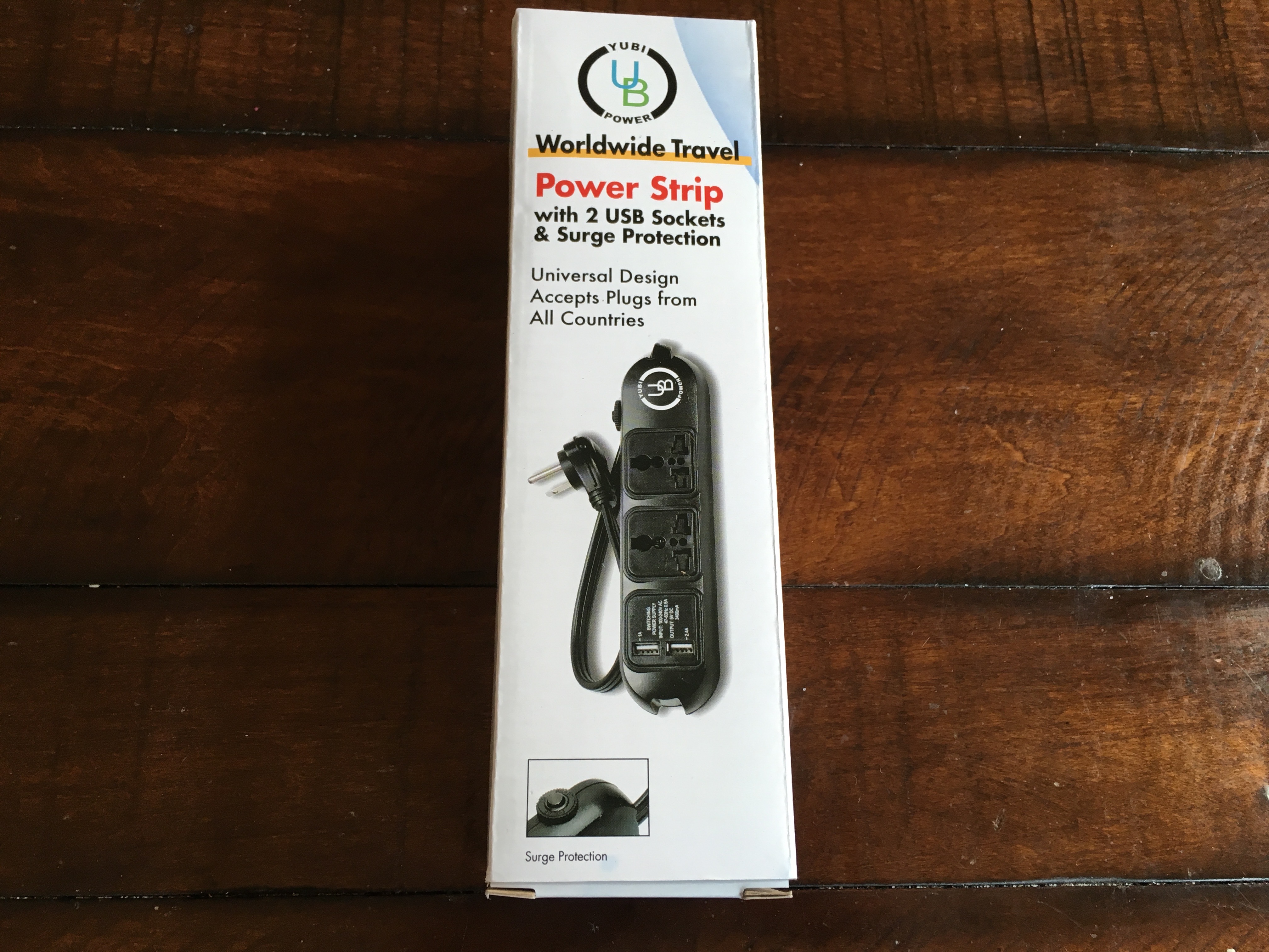 a box with a power strip