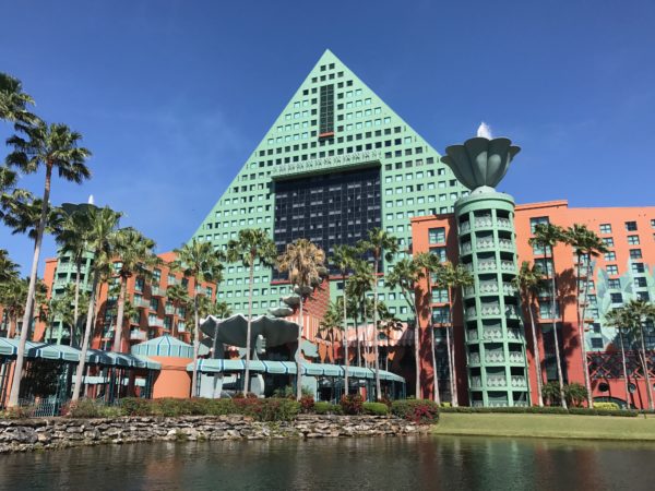 Walt Disney World Dolphin with a pyramid shaped roof