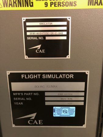 Boeing 737 MAX Simulator