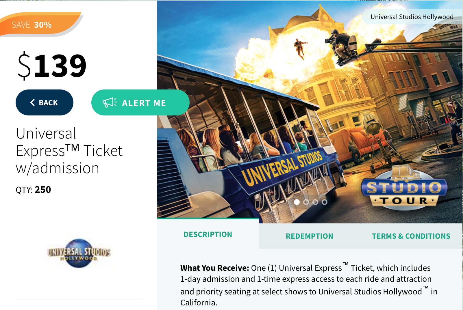 Great Deal On Universal Studios Hollywood Tickets Today Only! Pizza