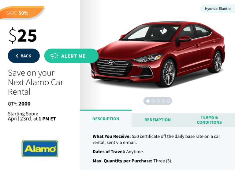 Today Only: Half-Price Car Rentals With Alamo