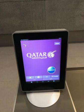 a tablet with a purple screen