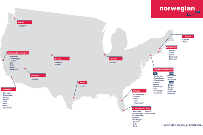 Norwegian Air Announces 3 Cool, New Routes To Europe!
