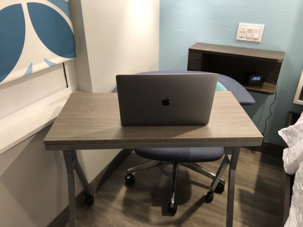 a laptop on a desk