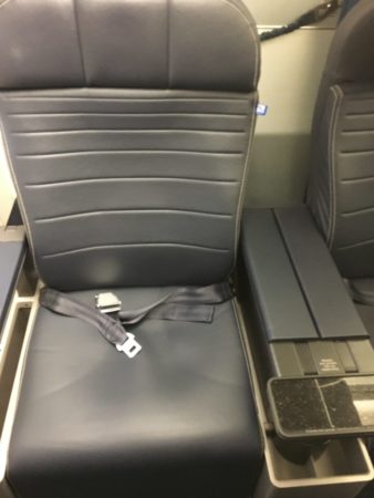 a seat with a seat belt