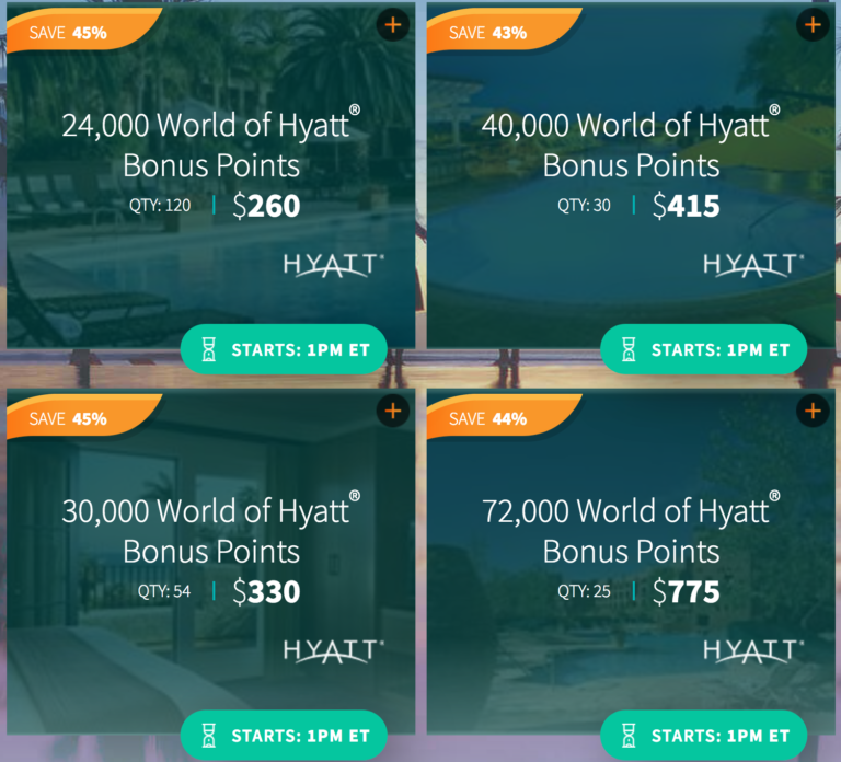QUICK! Purchase Hyatt Points At The Cheapest Price Today