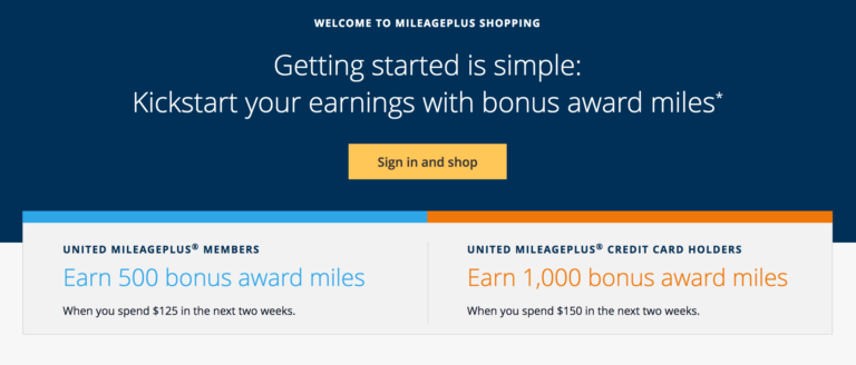 Easy Shopping Portal Bonus If You Haven’t Shopped With United, Up To 1,000 Bonus Miles