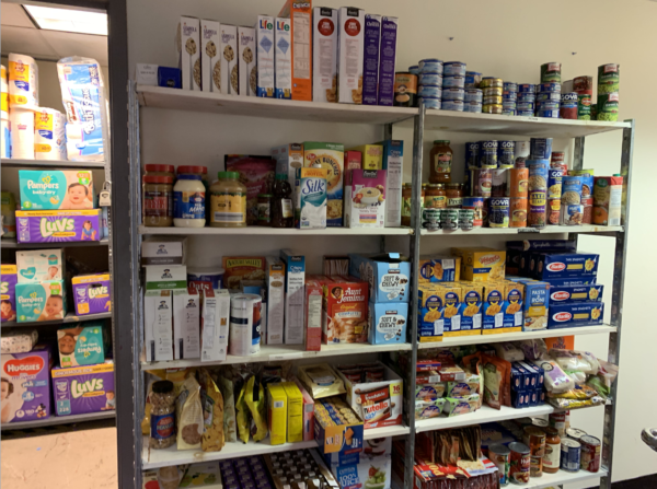 shelves of food on shelves