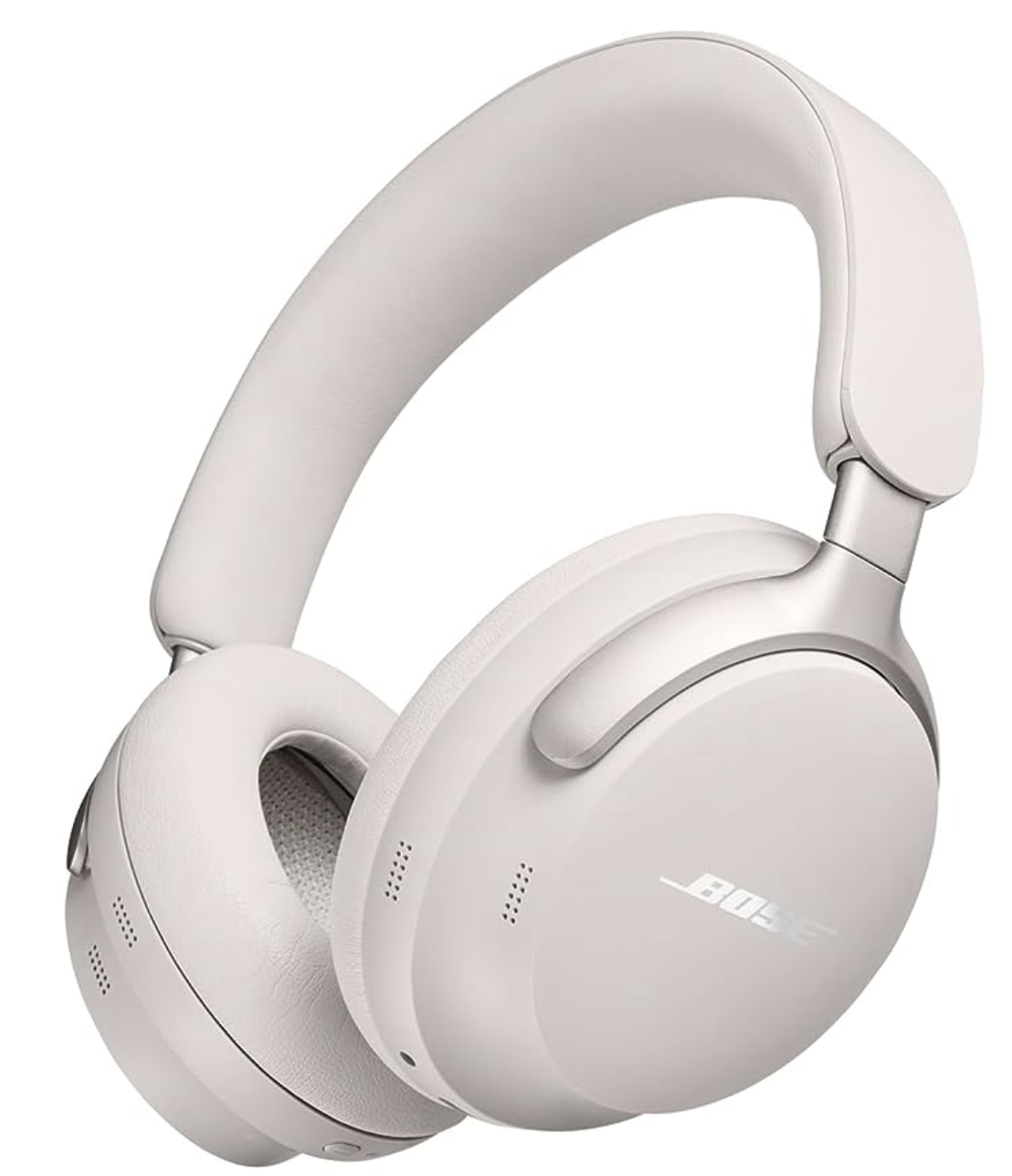 a pair of white headphones